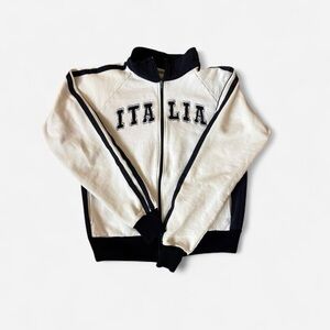 Italian Women’s Sweatshirt Navy Size and White